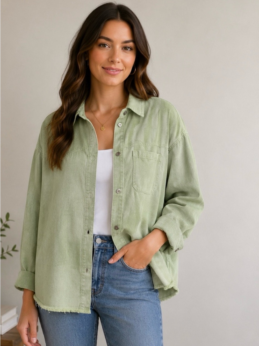 NWT Zara Sage Green Casual Shirt
Size M
Nice color